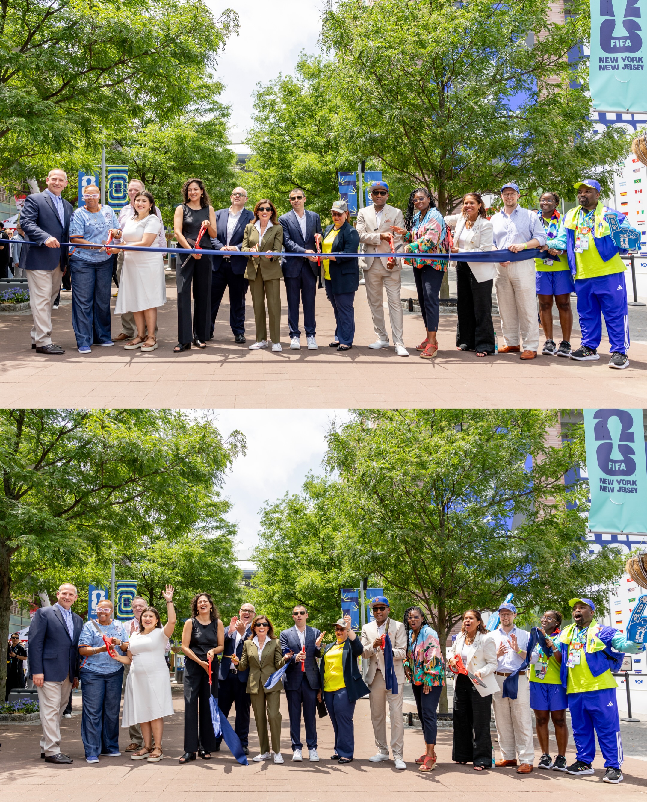 The ribbon has been cut. The Queens Group Stage HQ is officially OPEN!!!

From now through June 27, fans can experience the FIFA World Cup 26™ atmosphere at the USTA Billie Jean King National Tennis Center with watch parties, live entertainment, special guests, and more. Let the games begin. ⚽️🏆

#WeAreNYNJ #Somos26 #WeAre26
